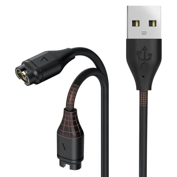 Garmin Silicone Smart Watchin USB-laturikaapeli 1 m musta