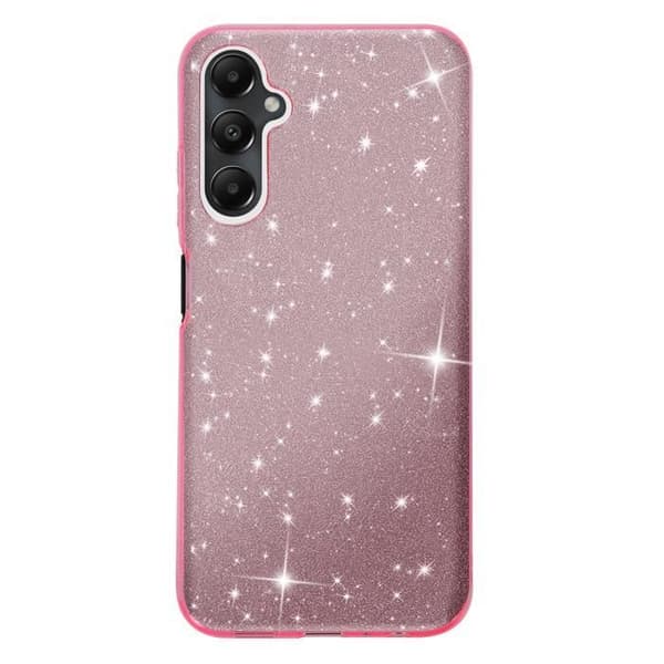 Glitter Skal - Samsung - Galaxy A05S - Stöttålig - Glittrande - Rosa Rosa