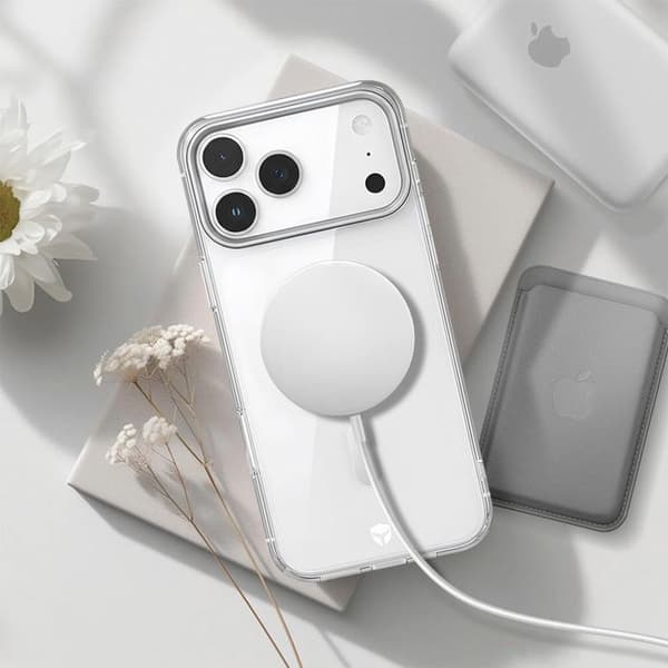 iPhone 17 Pro Max MagSafe Kontuurimetalli Iskunkestävä 2m Premium FORCE CASE Harmaa Grå