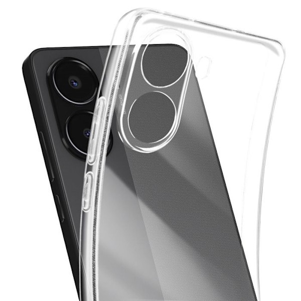 Skydd för Xiaomi Poco X7 Pro Kontur Silikon Transparent Vit