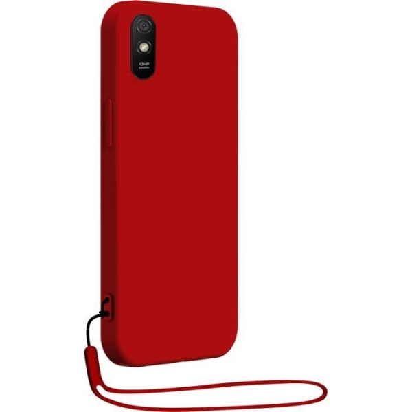 Xiaomi Redmi 9A Silikonetui + matchende rem Red Bigben röd blå
