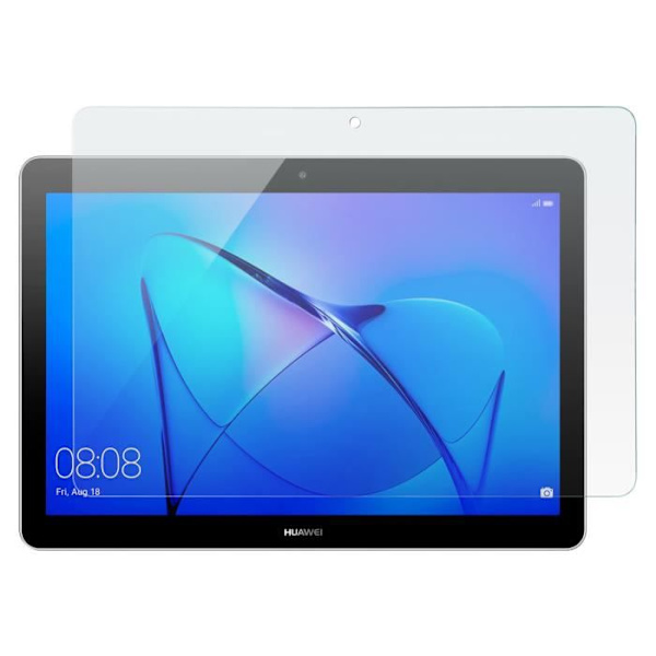 Skärmskyddsfilm - Huawei - MediaPad T3 9.6 - 9H härdat glas - Anti-fingeravtryck - Transparent vit Klar vit