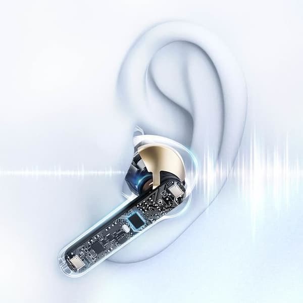 Trådlösa Hörlurar - SWISSTEN - proTUNE - Bluetooth 5.0 - Batteritid 15H - In-ear Vit