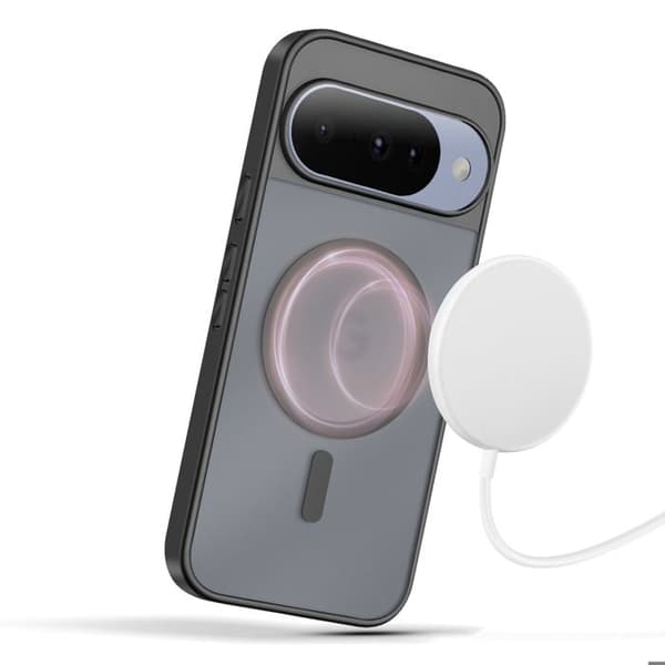 Coque - ILMOITTAA - Pixelsnap - Google Pixel 10/10 Pro - Pehmeä - Musta - Iskusuojia Svart
