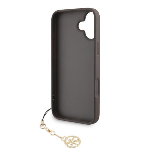 Bakcover för iPhone 16 Tryckt 4G Guess Brun kastanj