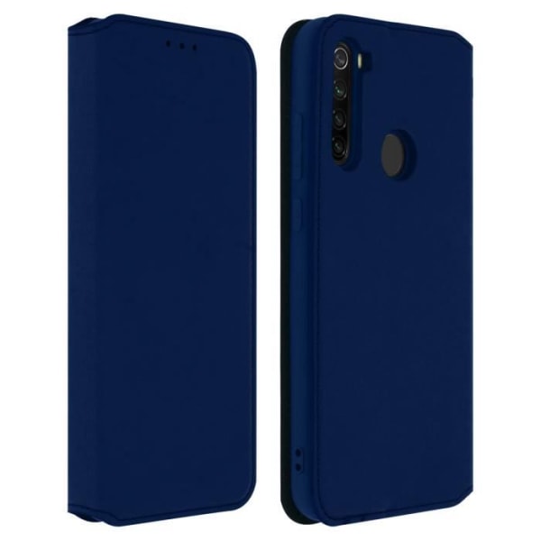 Hus - AVIZAR - Xiaomi Redmi Note 8T - Ekoskinn - Stödfunktion - Blå Blå