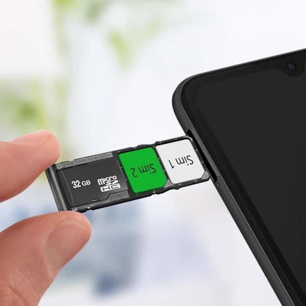 Xiaomi Redmi 10C Vaihto-SIM-korttikelkka musta - Xiaomi - Dual Nano SIM + Micro-SD - Musta Svart