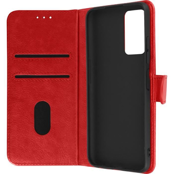 Xiaomi Redmi Note 11 ja Note 11s kotelo Flip Wallet Function Stand Red Röd