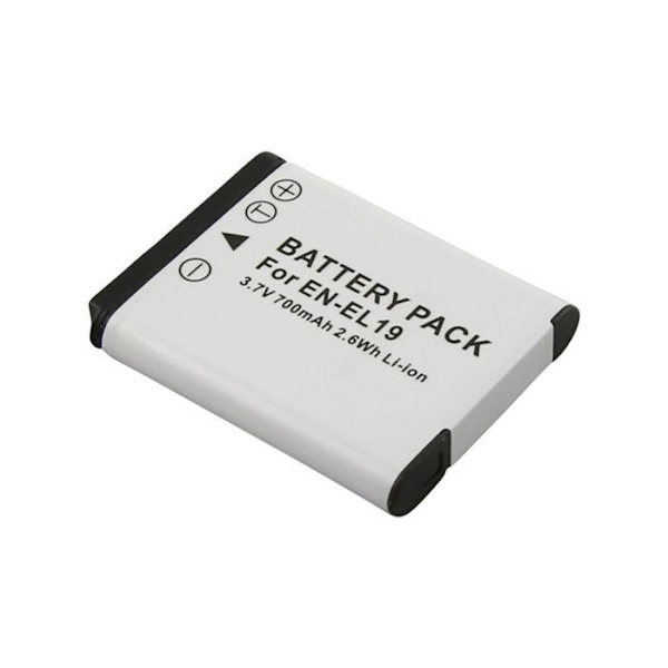 700mAh akku Nikon EN-EL19 valokuvauskameraan 3,7V Li-ion