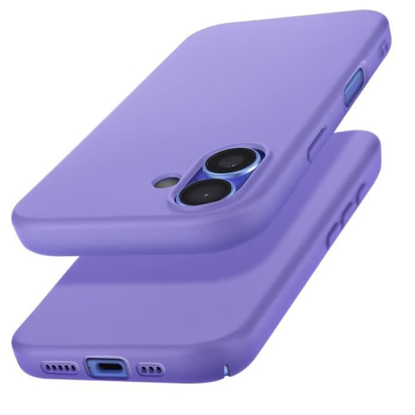 Fodral till iPhone 16 Plus - AVIZAR - Halvstyv Soft-touch Anti-fingeravtryck Lila Lila