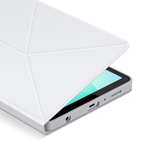 Fodral med lock - SAMSUNG - Galaxy Tab A11 - Vit - Modulerbart stöd - Magnetisk stängning Vit