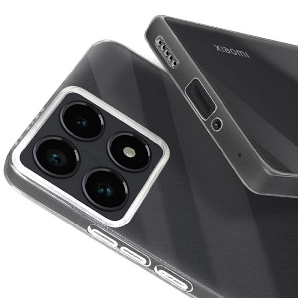 Suojauspaketti Xiaomi 14T Pro Soft Case ja karkaistu Mayaxess Transparent -lasi Transparent
