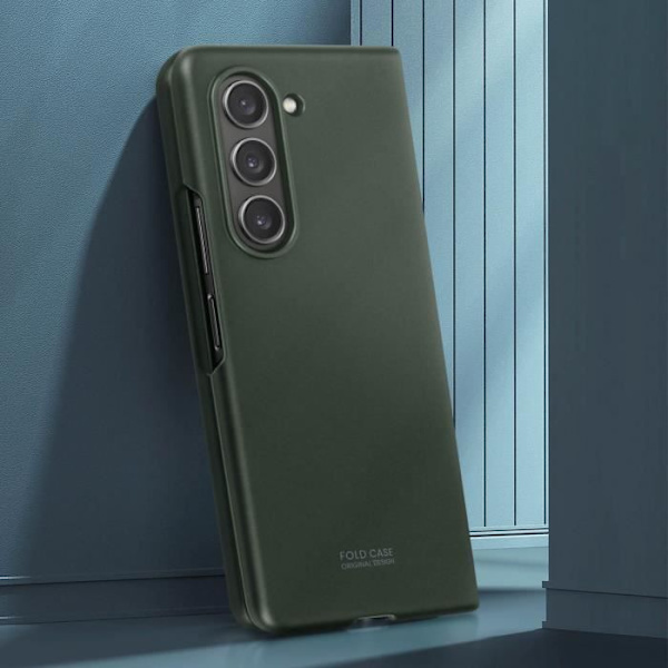Fodral - AVIZAR - Samsung Galaxy Z Fold 5 - Styv polykarbonat - Matt finish - Mörkgrön Grön