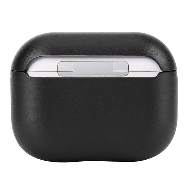 Coque AirPods Pro 3 - DECODED - AirCase Pro 3 - Læder i fuld flor - Sort - Elegant design Svart