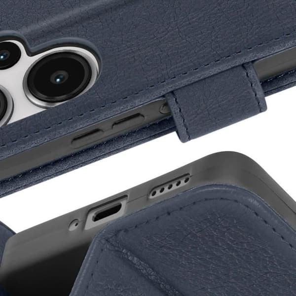 Etui til Xiaomi Redmi Note 13 Pro Plus - AVIZAR - Pung og videosupport - Midnight Blue Blå
