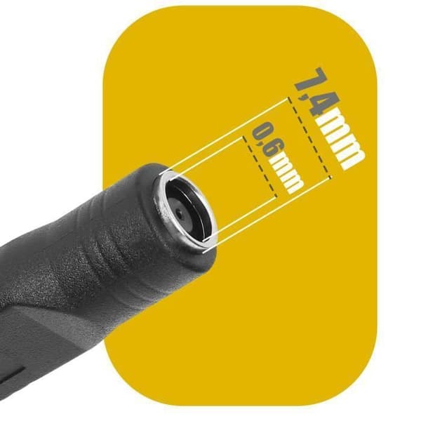 Opladningsadapter - AVIZAR - 197503-ADA-C012 - Sort - USB-C han - Zinklegering Svart