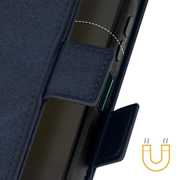 Etui til Honor 90 Smart - AVIZAR - Kortholder og støtte - Midnight Blue Blå