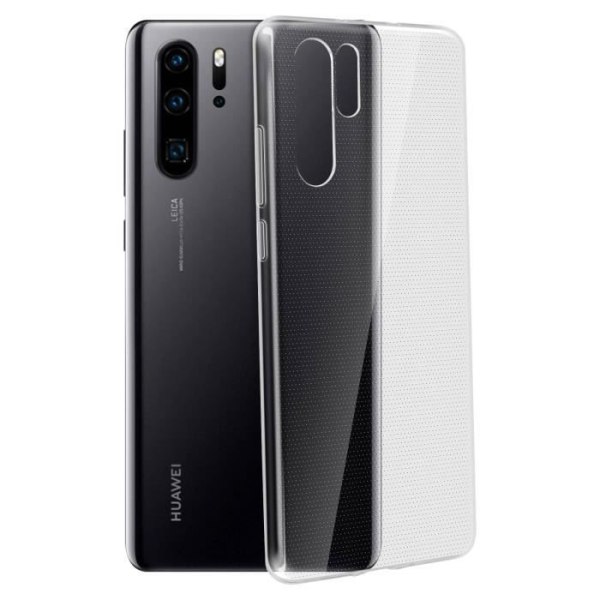 Huawei P30 Pro Silikongelfodral Ultratunt Anti-repskydd Transparent Vit