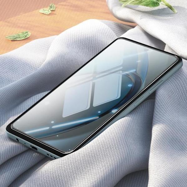 Härdat glas - AVIZAR - Oppo A60 - Anti-repa - Full Glue 5D - Skärmskydd Svart