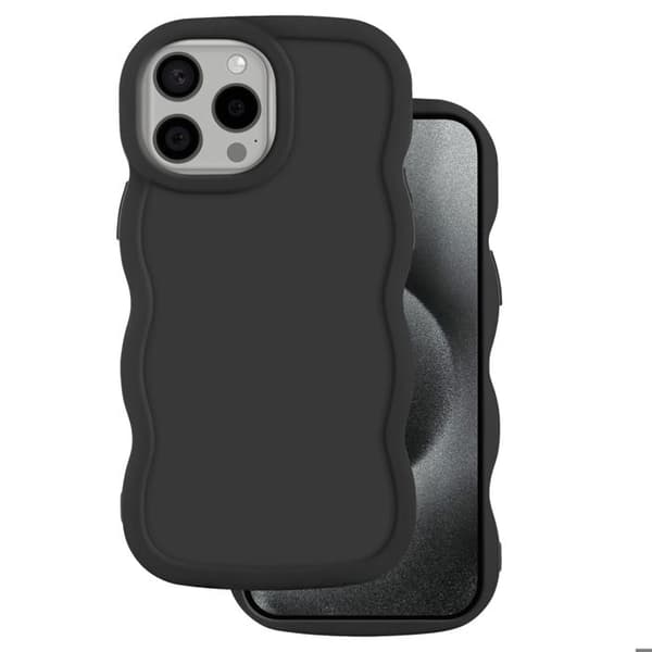 Coque - Candy - iPhone 15 Pro - Antichok - Sort - Elegant mat finish Svart