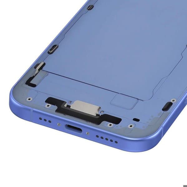 Centralt chassi för iPhone 16, exakt och säker passform, blå Blå