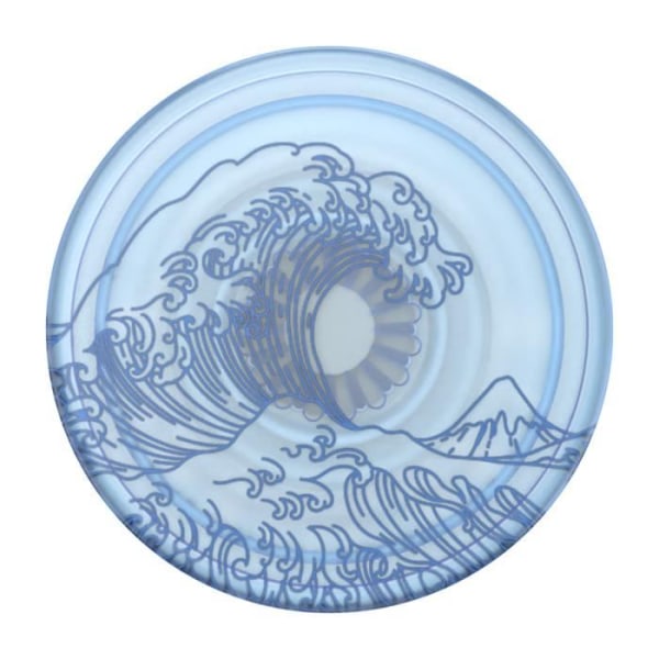 PopGrip Design Plant Ocean älypuhelimelle, sormukselle ja yleistelineelle Popsockets Blue Blå