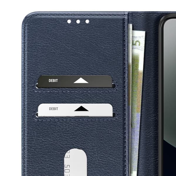 Xiaomi Redmi Note 15 Pro 4G Chesterfield Serie Plånboksfodral Ställfunktion Mörkblå Blå