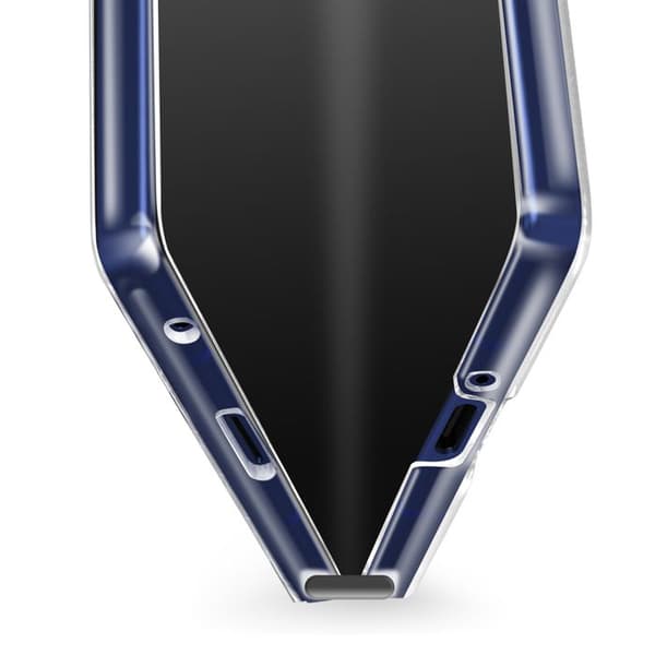 Fodral - AVIZAR - Samsung Galaxy Z Fold 7 - Styvt och Fällbart - Transparent - Hinge Skydd Vit