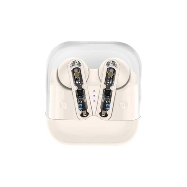 TWS hörlurar Bluetooth 5.3 Modell Steeve Vit Vit