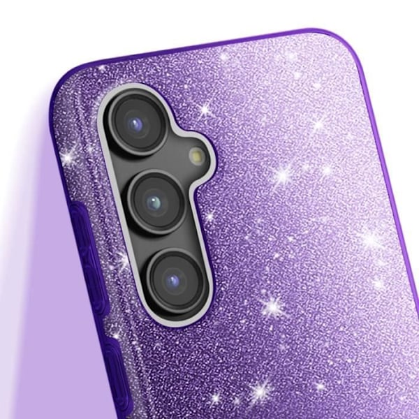 Glitter-kotelo Samsung Galaxy S23 FE Iskunkestävä Kimaltava Violetti Lila