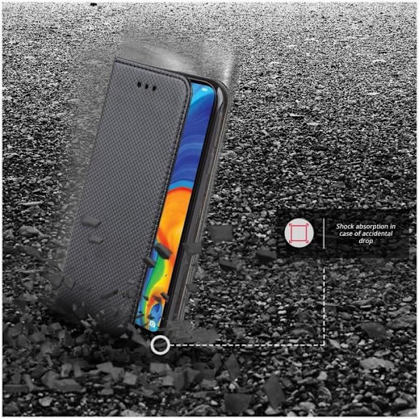 SAMSUNG GALAXY A12 CASE Iskunkestävä suoja MUSTA