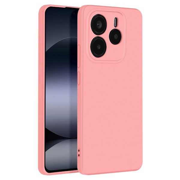 Xiaomi Redmi Note 14 5G Puolijäykkä Soft-touch Anti-traces Pölyruusu Kuori Rosa