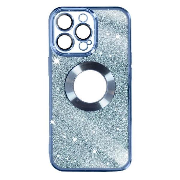 Blått glitterfodral till iPhone 13 Pro