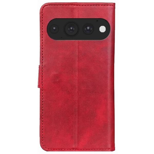 Fodral för Google Pixel 11 Pro XL Läderlook med Stöd och Plånboksflik Röd Röd