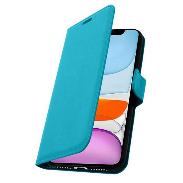 Housse iPhone 11 - AVIZAR - Vintage - Blå turkis - Fuld beskyttelse - Video støtte Turkos