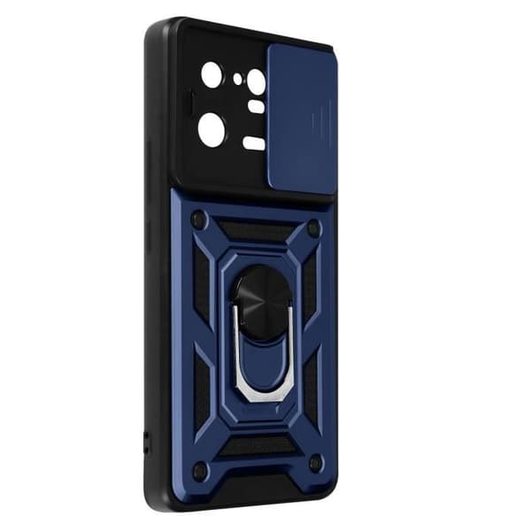 Etui til Xiaomi 13 Pro - AVIZAR - Midnight Blue - Hard Shell - Kameracover - Video Support Ring Blå
