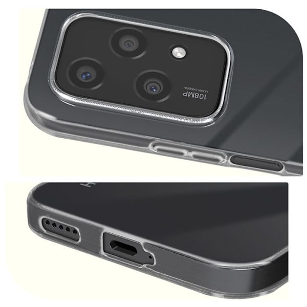 Skyddsskal - MAYAXESS - Honor 200 Lite - Transparent - Förhöjda kanter - Lätt design Transparent