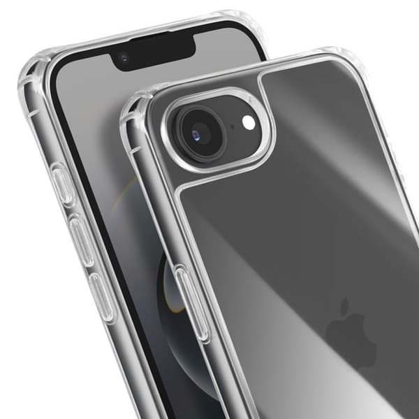Coque Cordon - AVIZAR - iPhone 16e - Silikoni - Irrotettava Cordon - Kirkas Vit