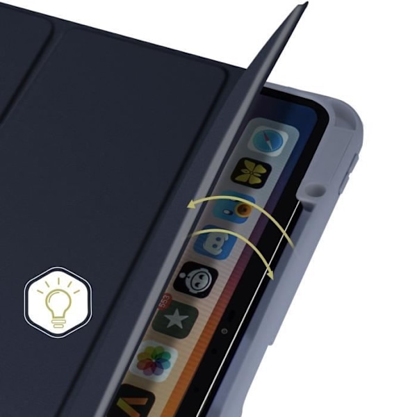 Etui til iPad Pro 13 2024 - AVIZAR - Video Support / Keyboard - Midnight Blue Blå