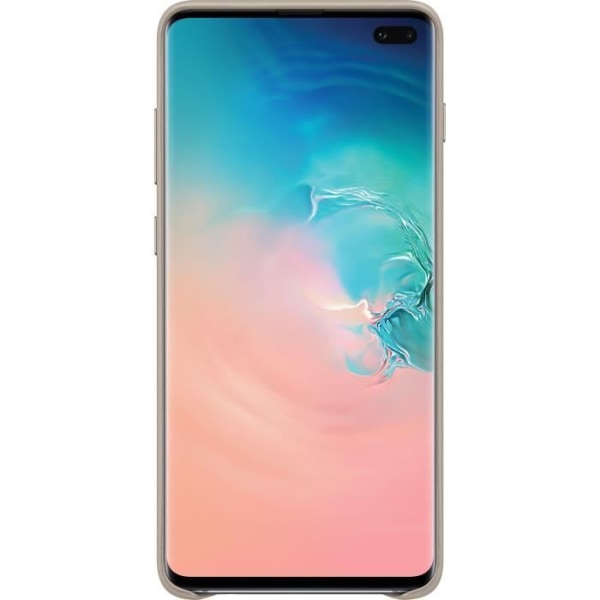 Samsungin nahkakotelo S10 + harmaa Grå