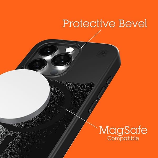 Mobilcover - bumper til telefon Stm Relax Sand MagSafe - stressreduktionsetui til iPhone 15 Pro Max (sort / grå)