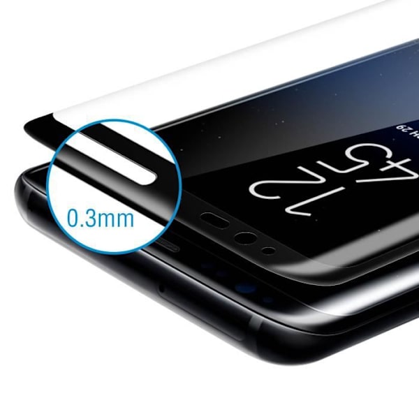 Suojakalvo - AVIZAR - iPhone 6 - Karkaistu lasi - Iskunkestävä - Musta ääriviiva Svart
