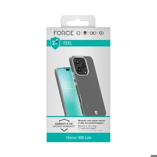 Coque för Honor 400 Lite FEEL Förstärkt 2m Tryax System 3D Inserts Kraft Skal Transparent Vit