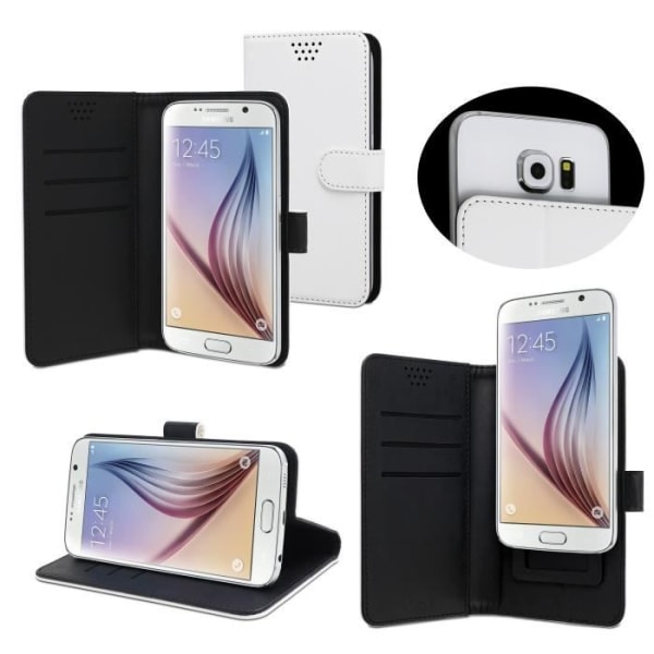 MUVIT Universal FOLIO Case Stand AND SLIDING Hvid OP TIL 4,5""