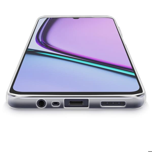 Cover - ADVARSEL - Realme Note 60 - Blød silicone - Ultra fin - Transparent Vit