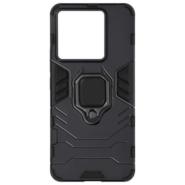 Coque - Xiaomi - Redmi Note 13 Pro - Rotationsring 360° - Bi-material - Modern design Svart