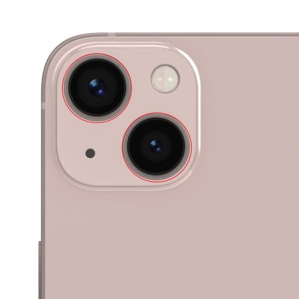 Bagkameraobjektiv til iPhone 13 / 13 Mini 100 % kompatibel Pink