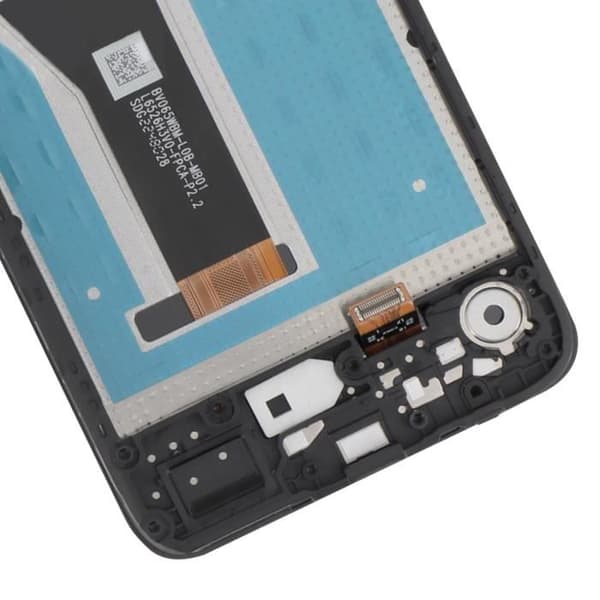 Original LCD-skærm - MOTOROLA - E7 Power / E7i Power - Berøringsglas - Forudmonteret - Lys grå Grå