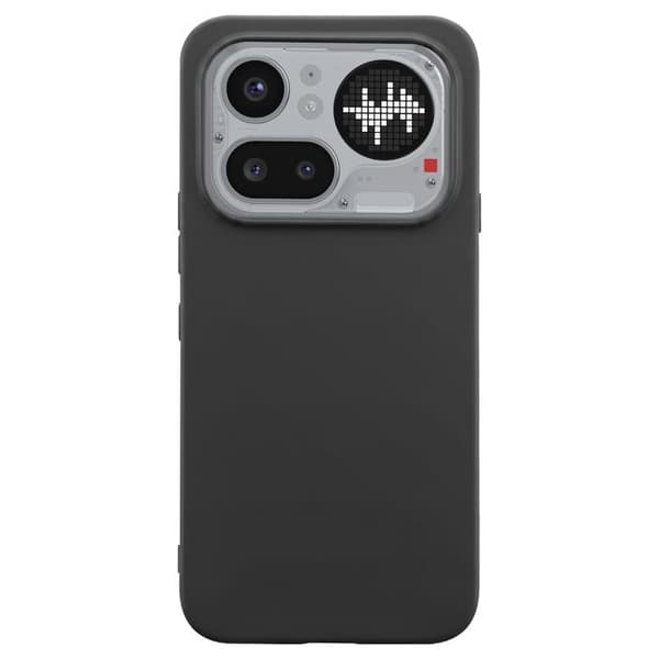 Silicone Cover til Nothing Phone 4a Pro, Stødabsorberende, Olieforsinket, Sort Svart