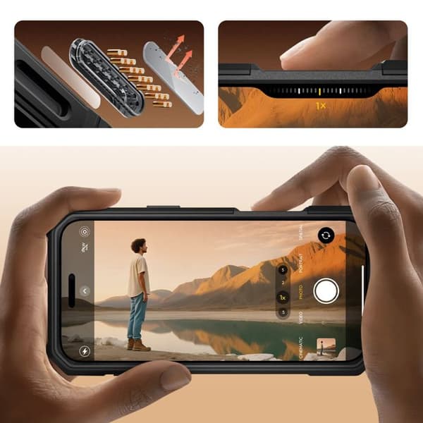 Coque Integreret til iPhone 17 Pro MagSafe Serie Unicorn Beetle Grip Pro Supcase Sort Svart